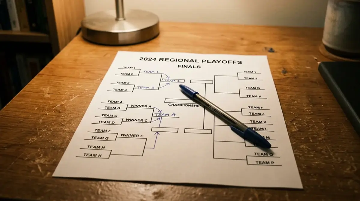 DEL playoff bracket layout culminating in the Meisterschaft final