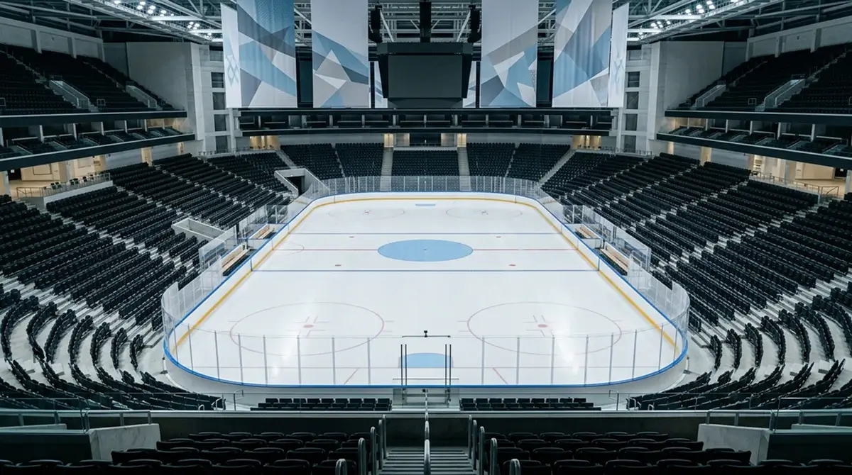 Olympic ice hockey venue prepared for Milano-Cortina 2026 Winter Games tournament