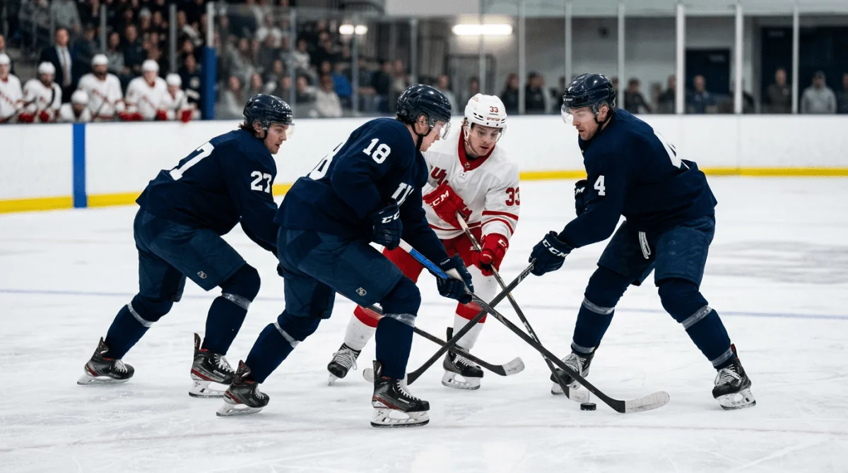 SHL defensive structure choking play in the neutral zone
