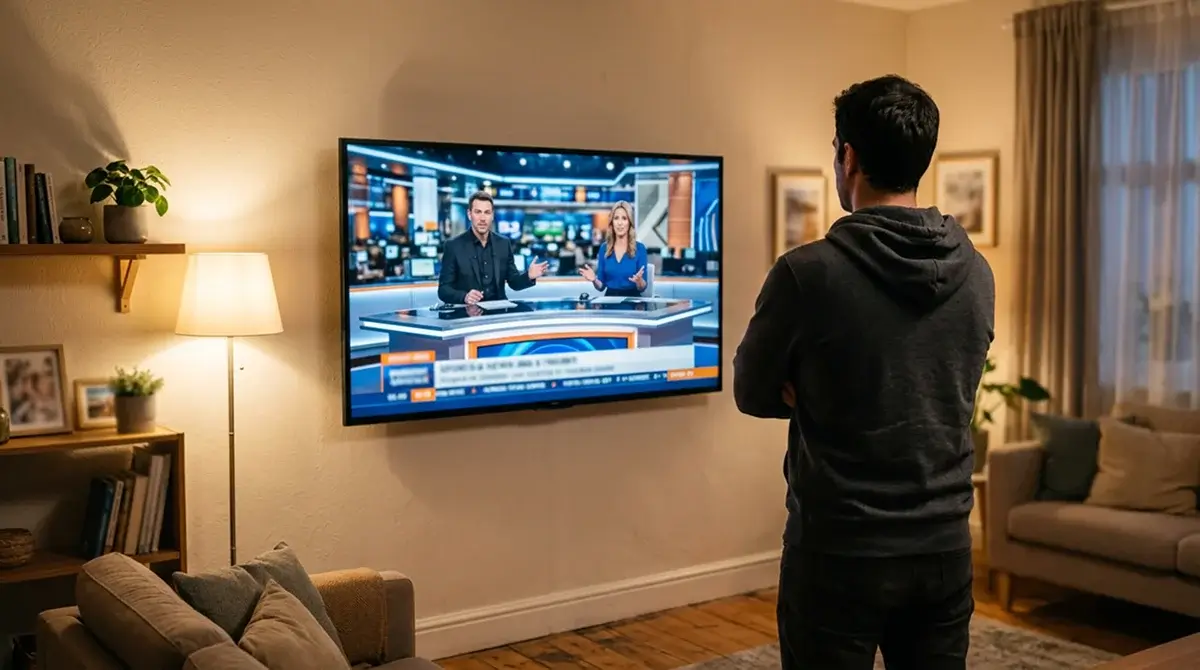 NHL trade deadline broadcast on television showing breaking goaltender trade news